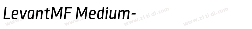 LevantMF Medium字体转换